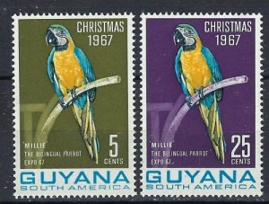 Guyana 33-33A MNH 1967 Christmas