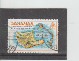 Bahamas  Scott#  466  Used  (1980 Columbus' Landing)