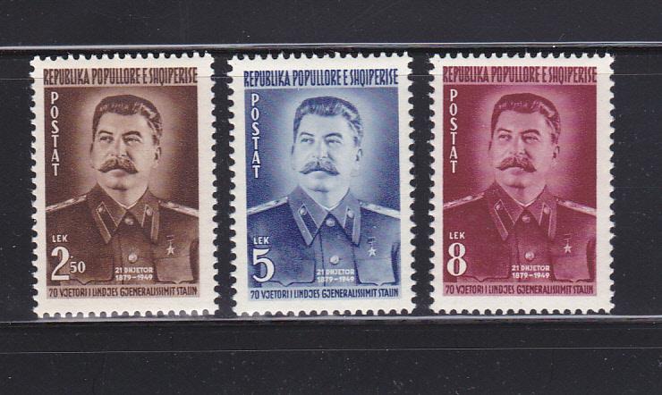 Albania 455-457 Set MH Joseph Stalin, Politician