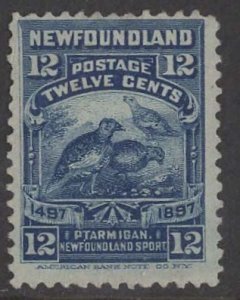 Newfoundland # 69  Birds - Ptarmigans  (1)   VF Used