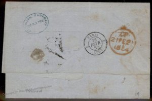 USA 1844 Havana Paris New York Agent Cebalos Pader Cover Transatlantic 92153