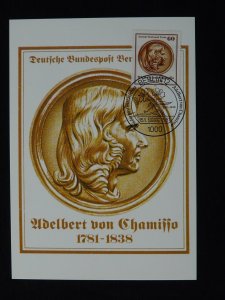 writer Adelbert von Chamisso maximum card Berlin 1981