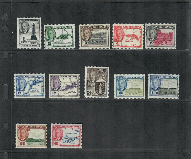 Virgin Islands Sc#102-113 M/NH/VF, Cv. $50.90