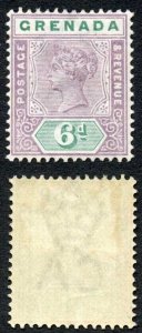 Grenada SG53 6d Mauve and Green M/M Cat 23 pounds