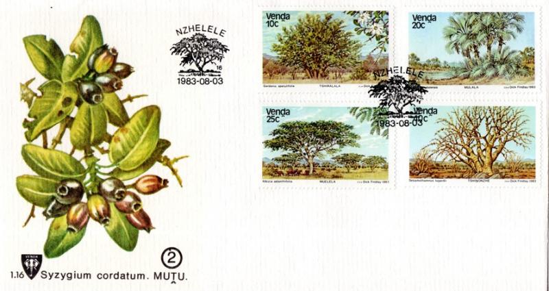 Venda - 1983 Indigenous Trees FDC SG 79-82