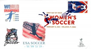 Women's Soccer FDC w/ DCP cancellation