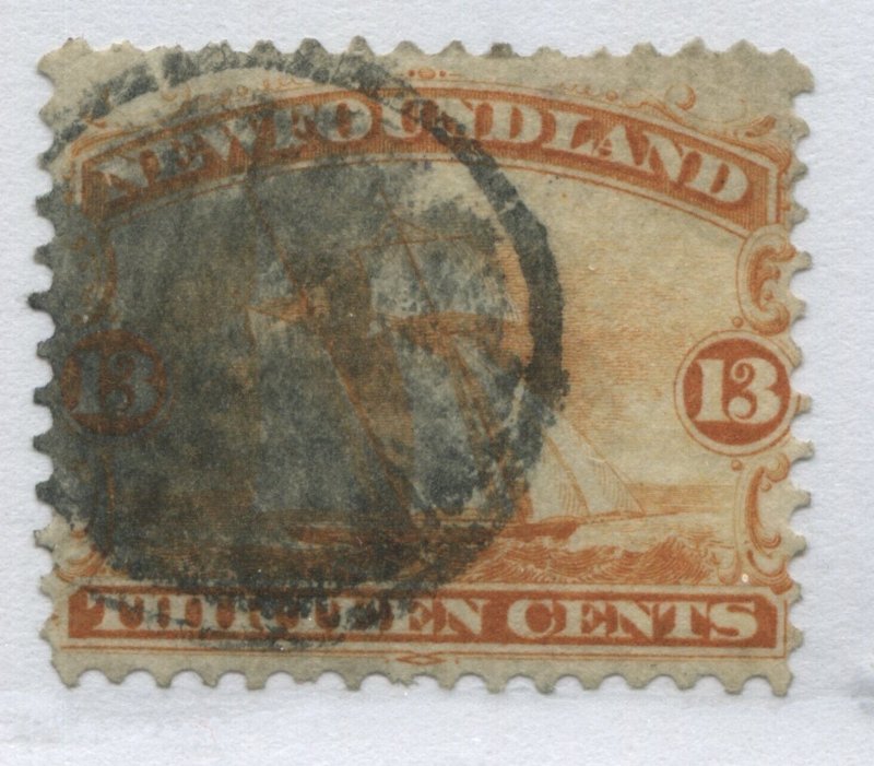 Newfoundland QV 1865 13 cents used