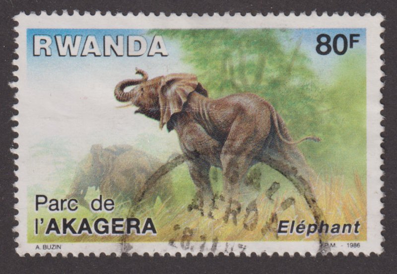 Rwanda 1266 Elephants 1986