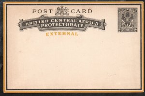 British Central Africa Post Card 5 Mint