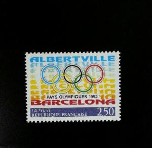 1992 France Olympic Games, Albertville & Barcelona Scott 2295 Mint F/VF NH