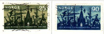 Norway Sc 456-7 1964  Seamans Mission stamps used