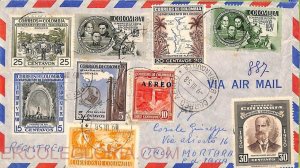 ad6206 - COLOMBIA - Postal History AIRMAIL COVER to ITALY 1958 Fruit UPU mineral