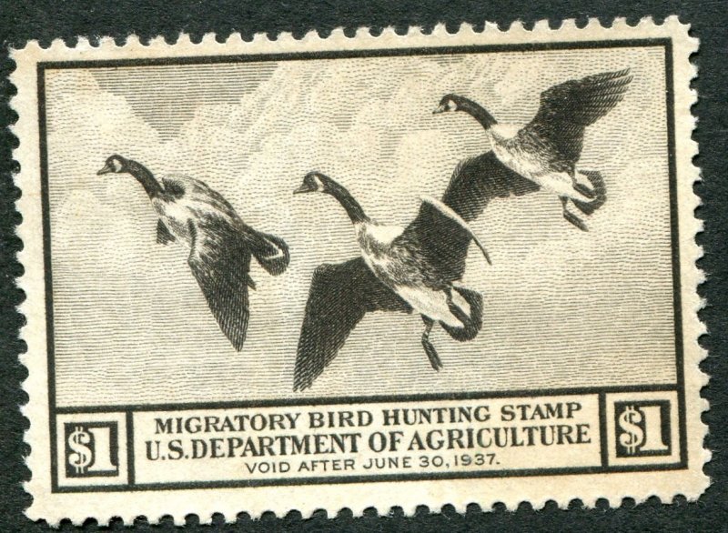 RW3 $1 Canadian Geese Mint    Very Fine