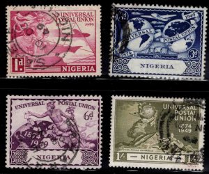 Nigeria Scott 75-78 Used 1949 UPU stamp set