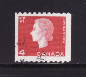 Canada 408 Coil Stamp U Queen Elizabeth II