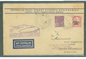 Brazil 310/C30 1932 May 1932 Graf Zeppelin return flight from south America via Peramuco, Brazil to Friedrichshaven, Germany wit