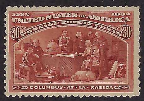 US Scott #239 Mint PH OG F-VF