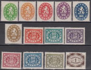 Bavaria #O34-46 F-VF Unused CV $3.25 (A6324)