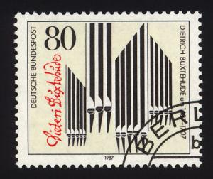 W. Germany Sc# 1507   Organ Pipes & Signature - CTO OG NH