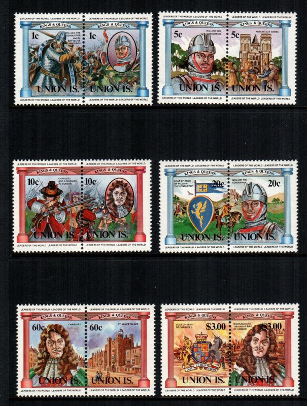 St Vincent  1 - 6  MNH $ 5.05 union is