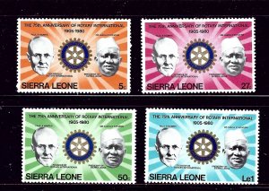 Sierra Leone MNH 477-80 75th Anniversary Rotary International