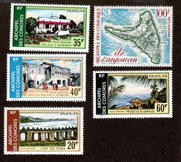 Comoro Islands # C45-C49 Mint NH!