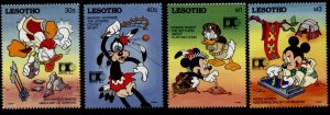 Lesotho 887-90 MNH Disney, Native Americans