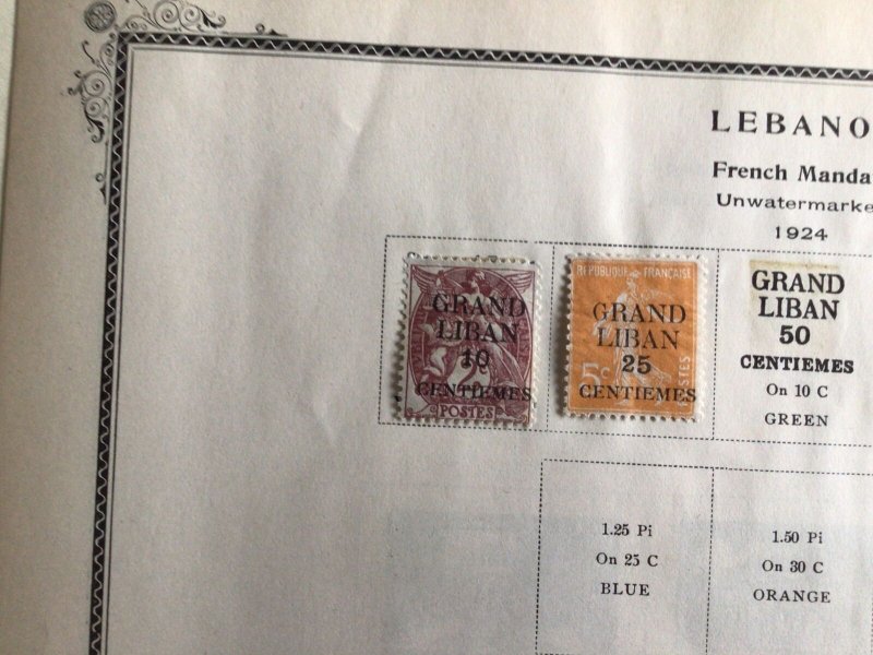 Lebanon vintage stamps shown on stamps page Ref 60249 