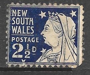 Australia New South Wales 104: 2.5d Queen Victoria, used, F