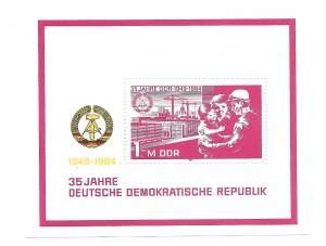 German DDR 1984 - MNH - Souvenir Sheet - Scott #2442 *
