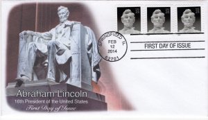 14-029-2, SC 4860, 2014 Abraham Lincoln, FDC, Standard Postmark