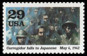 US 2697d 1942 Into the Battle Corregidor falls to Japanese 29c single MNH 1992