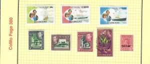 ST. VINCENT COMO 300 just 25¢ for the ENTIRE lot.  CV TOTALLY IGNORED