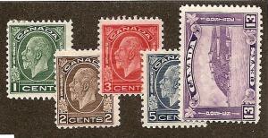 Canada Scott #195//201 Scott CV $60.55