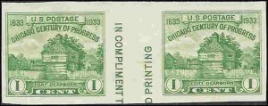 766a Mint,NGAI,LH... Vertical Gutter Pair... SCV $7.00