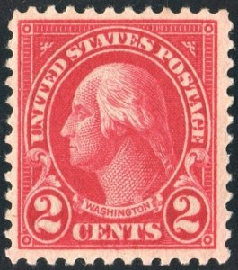 SC#554 2¢ Washington Single (1923) MH