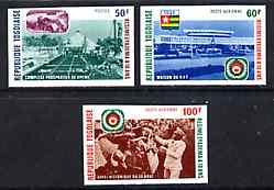 Togo 1977 10th Anniversary of Eyadema Regime imperf set o...