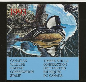 Cinderella Canada 1993 Wildlife Habitat Folder MNH