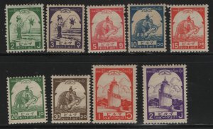 BURMA,    2N42-2N50  MINT HINGED SHORT SET