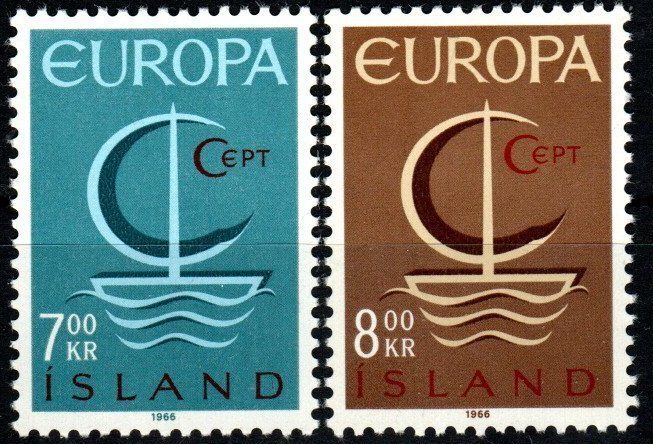 Iceland #384-5 MNH CV $4.50 (X2626)