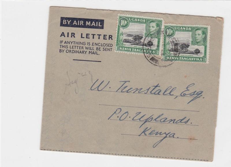 ugaqnda kenya tanganyika 1949 air letter to kenya    ref r13459