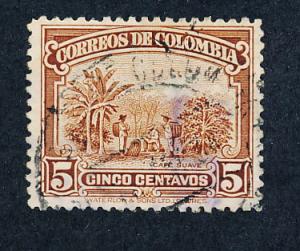 Colombia 1932 Scott 413 used - 5c, Coffee picking