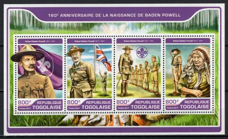 TOGO -  BADEN-POWELL 160TH ANNIVERSARY  2017   S574