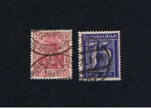 Germany  #169-170   VF used   Germania & Numeral   Free S/H