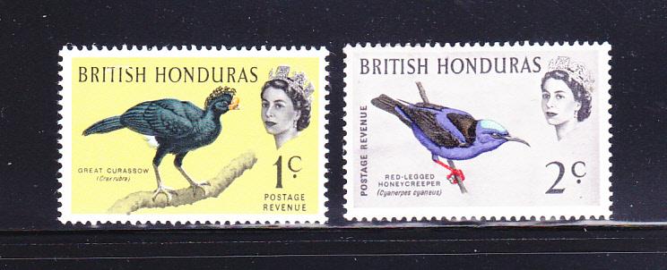 British Honduras 167-168 MH Birds