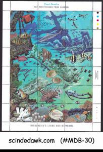 PALAU - 1988 THE MYSTERIOUS TRUK LAGOON / LIVING WAR MEMORIAL MIN/SHT MNH