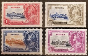 1935 Antigua Scott #- 77-80 King George V Silver Jubilee Issue Set/4 MH