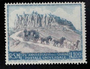 San Marino Scott 304 MH* UPU Stagecoach stamp