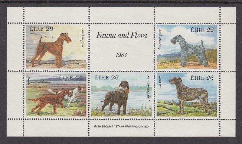 Ireland 567a Dogs Souvenir Sheet MNH VF