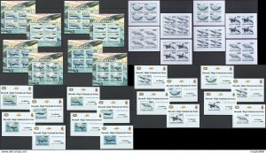 Imperf,Perf 2011 Burundi Fauna Marine Life Whales Baleines !! 16Kb+16Bl ** Bu08